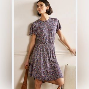 Boden Flutter Sleeve Dress